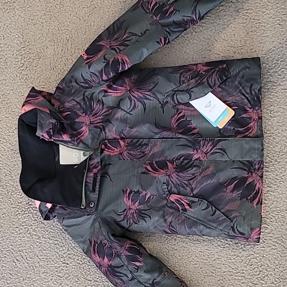 NWT  Girls' Roxy Jetty Dryflight 10K/X3 Ski/Snowboard Jacket Size 10 M